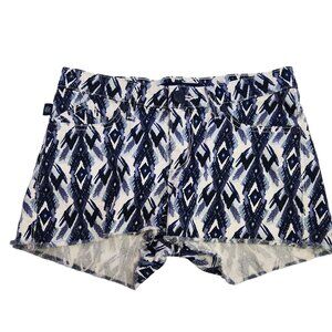 Rock & Republic Women's 2 Blue Native Raw Hem Shorts 2212
